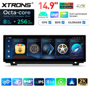 Android Autoradio Xtrons für BMW 5er F10 / F11 CIC 8/256 GB – QLBX44FVCI-02 CPII