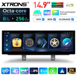 Android Autoradio Xtrons für BMW 5er G30 / G31 EVO 8/256 GB – QLBX44FVEV3-02 CPII
