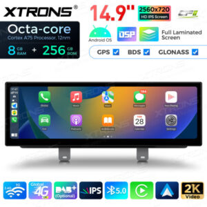 Android Autoradio Xtrons für BMW 5er G30 / G31 EVO 8/256 GB – QLBX44FVEV3-04 CPII