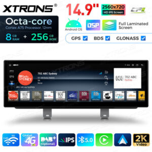 Android Autoradio Xtrons für BMW 5er G30 / G31 EVO 8/256 GB – QLBX44FVEV3-06 CPII