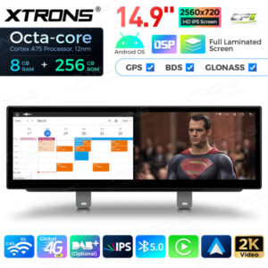 Android Autoradio Xtrons für BMW 5er G30 / G31 EVO 8/256 GB – QLBX44FVEV3-07 CPII