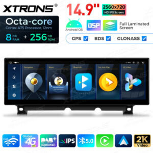 Xtrons QLBX44NBSVL Android Autoradio BMW 7er F01 F02 NBT LHD 14,9 Zoll 360°