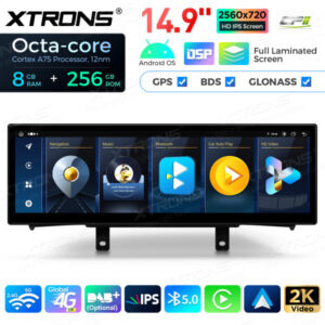 Android Autoradio Xtrons für BMW 1er 2er NBT LHD 8/256 GB – QLBX44NENBL3-03 CPII