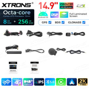 Android Autoradio Xtrons für BMW 1er 2er NBT LHD 8/256 GB – QLBX44NENBL3-12 CPII
