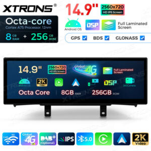 Xtrons QLBX44NENBL3 Android Autoradio BMW 1er 2er NBT LHD 14,9 Zoll 2K IPS