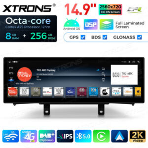 Android Autoradio Xtrons für BMW 1er 2er NBT RHD 8/256 GB – QLBX44NENBR3-06 CPII