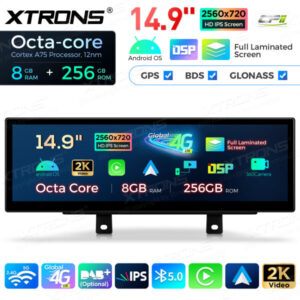 Android Autoradio Xtrons für BMW 3er 4er EVO RHD 8/256 GB – QLBX44THEVR3-02 CPII