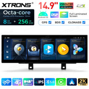 Android Autoradio Xtrons für BMW 3er 4er EVO RHD 8/256 GB – QLBX44THEVR3-03 CPII