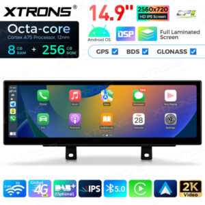 Android Autoradio Xtrons für BMW 3er 4er EVO RHD 8/256 GB – QLBX44THEVR3-04 CPII