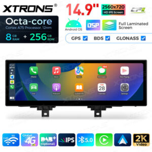 Android Autoradio Xtrons für BMW 3/4 Serie M3 M4 NBT 8/256 GB – QLBX44THNBL-04 CPII