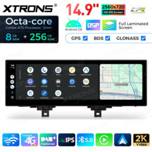Android Autoradio Xtrons für BMW 3/4 Serie M3 M4 NBT 8/256 GB – QLBX44THNBL-05 CPII