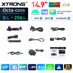 Android Autoradio Xtrons für BMW 3/4 Serie M3 M4 NBT 8/256 GB – QLBX44THNBL-12 CPII