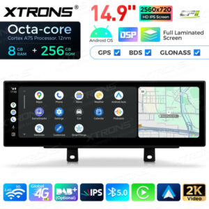 Android Autoradio Xtrons für BMW 3/4 Serie M3 M4 NBT 8/256 GB – QLBX44THNBR-05 CPII