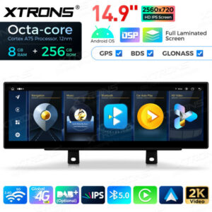 Xtrons QLBX44THNBR Android Autoradio BMW 3/4 Serie M3 M4 NBT 14,9 Zoll 2K IPS