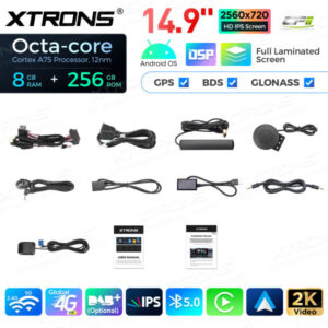 Android Autoradio Xtrons für BMW X5 F15 / X6 F16 EVO 8/256 GB – QLBX44X5EV3-12 CPII