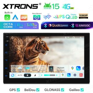 Xtrons 7-Zoll-Universal-Doppel-DIN-Android-Autoradio mit Navigationssystem UNISOC 7865, 8+128 GB, Dual-Bluetooth, QLED-Bildschirm, 4G, AKM DSP – Bild 5