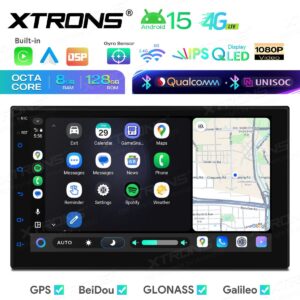 Xtrons 7-Zoll-Universal-Doppel-DIN-Android-Autoradio mit Navigationssystem UNISOC 7865, 8+128 GB, Dual-Bluetooth, QLED-Bildschirm, 4G, AKM DSP – Bild 10