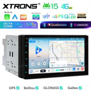 Xtrons 7-Zoll-Universal-Doppel-DIN-Android-Autoradio mit Navigationssystem UNISOC 7865, 8+128 GB, Dual-Bluetooth, QLED-Bildschirm, 4G, AKM DSP – Bild 11