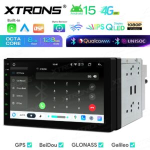 Xtrons 7-Zoll-Universal-Doppel-DIN-Android-Autoradio mit Navigationssystem UNISOC 7865, 8+128 GB, Dual-Bluetooth, QLED-Bildschirm, 4G, AKM DSP – Bild 12