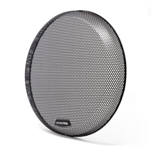 Alpine 30 cm Schwarzes Metallabdeckgitter für 12-Zoll Subwoofer R2-W12 und S2-W12 – KTE-12G3-01 CPII