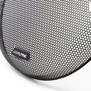 Alpine 30 cm Schwarzes Metallabdeckgitter für 12-Zoll Subwoofer R2-W12 und S2-W12 – KTE-12G3-03 CPII