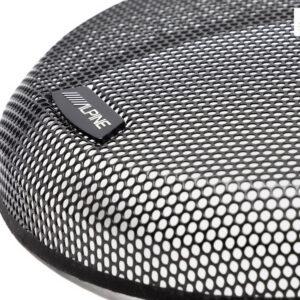 Alpine 30 cm Schwarzes Metallabdeckgitter für 12-Zoll Subwoofer R2-W12 und S2-W12 – KTE-12G3-05 CPII