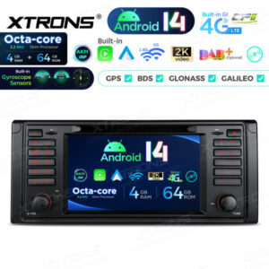 Android Autoradio Xtrons für BMW 5er E39 4/64 GB – PX7439BGS-03 CPII