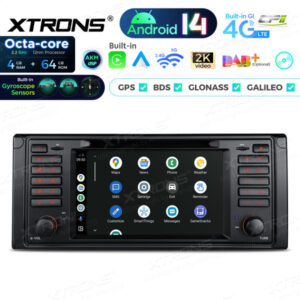 Android Autoradio Xtrons für BMW 5er E39 4/64 GB – PX7439BGS-05 CPII