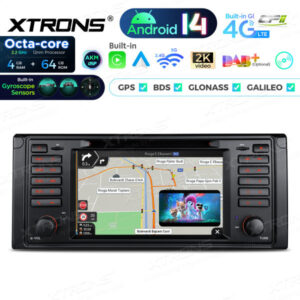 Android Autoradio Xtrons für BMW 5er E39 4/64 GB – PX7439BGS-06 CPII