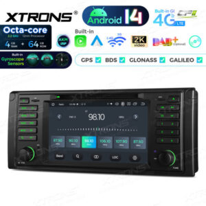 Android Autoradio Xtrons für BMW 5er E39 4/64 GB – PX7439BGS-08 CPII