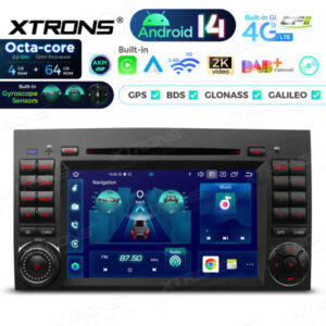 Android Autoradio Xtrons für Mercedes-Benz & Volkswagen 4/64 GB – PX74M245GS-01 CPII