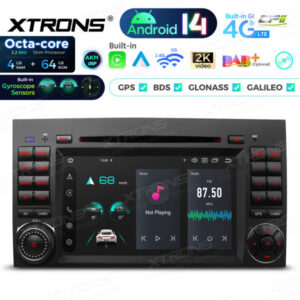 Android Autoradio Xtrons für Mercedes-Benz & Volkswagen 4/64 GB – PX74M245GS-02 CPII