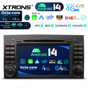 Android Autoradio Xtrons für Mercedes-Benz & Volkswagen 4/64 GB – PX74M245GS-03 CPII