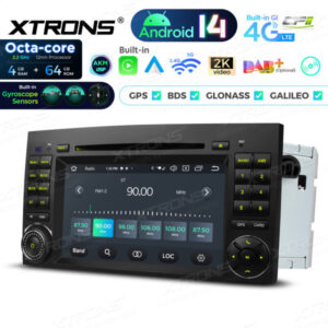 Android Autoradio Xtrons für Mercedes-Benz & Volkswagen 4/64 GB – PX74M245GS-08 CPII