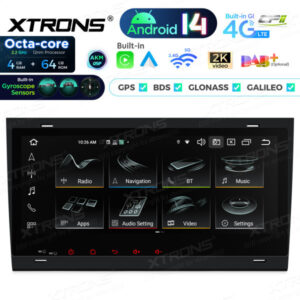 Android Autoradio Xtrons für Audi A4/Seat Exeo 4/64 GB – PX84AA4LHGS-03 CPII