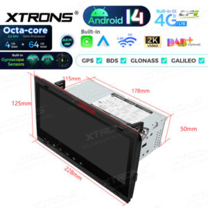 Android Autoradio Xtrons für Audi A4/Seat Exeo 4/64 GB – PX84AA4LHGS-11 CPII