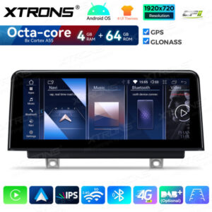Android Autoradio Xtrons für BMW 1/2 Serie NBT 4/64 GB – QDB10NBNEL-02 CPII