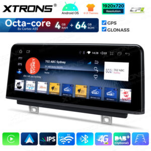 Android Autoradio Xtrons für BMW 1/2 Serie NBT 4/64 GB – QDB10NBNEL-08 CPII