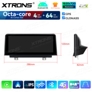 Android Autoradio Xtrons für BMW 1/2 Serie NBT 4/64 GB – QDB10NBNEL-10 CPII