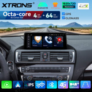 Android Autoradio Xtrons für BMW 1/2 Serie NBT 4/64 GB – QDB10NBNEL-12 CPII