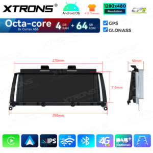 Android Autoradio Xtrons für BMW X3 F25 CIC 4/64 GB – QDB80X3CI-10 CPII