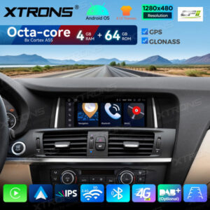 Android Autoradio Xtrons für BMW X3 F25 CIC 4/64 GB – QDB80X3CI-12 CPII