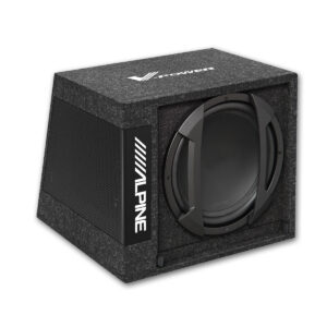 Alpine SWD-355 Aktiv-Subwooferbox 30 cm Universal Bassreflex mit Verstärker