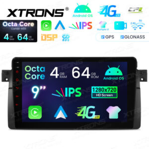 Android Autoradio Xtrons für BMW/Rover/MG 4/64 GB – IDP9046B-03 CPII