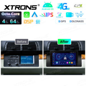 Android Autoradio Xtrons für BMW X5 E53 4/64 GB – IDP9053B-12 CPII