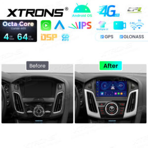 Android Autoradio Xtrons für Ford Focus 2012-2017 4/64 GB – IDP90FSFB-12 CPII