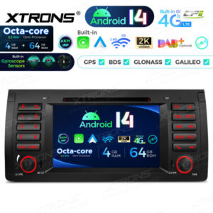 Android Autoradio Xtrons für BMW X5 E53 4/64 GB – PX7453BGS-03 CPII