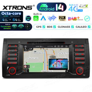 Android Autoradio Xtrons für BMW X5 E53 4/64 GB – PX7453BGS-06 CPII