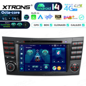 Android Autoradio Xtrons für Mercedes-Benz W211, W219 4/64 GB – PX74M211GS-01 CPII