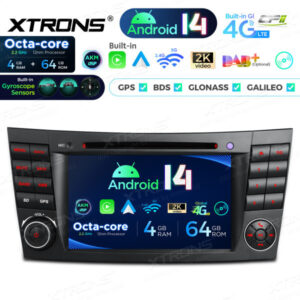 Android Autoradio Xtrons für Mercedes-Benz W211, W219 4/64 GB – PX74M211GS-02 CPII